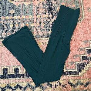 Aerie Dark Teal Wide Leg Pants